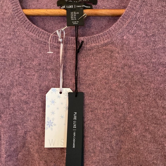 Tahari 💯 Cashmere Luxurious Sweater New With Tags - Picture 6 of 16